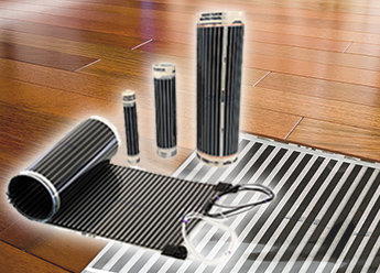 FilmHeat floor heating system for heating floating floors.