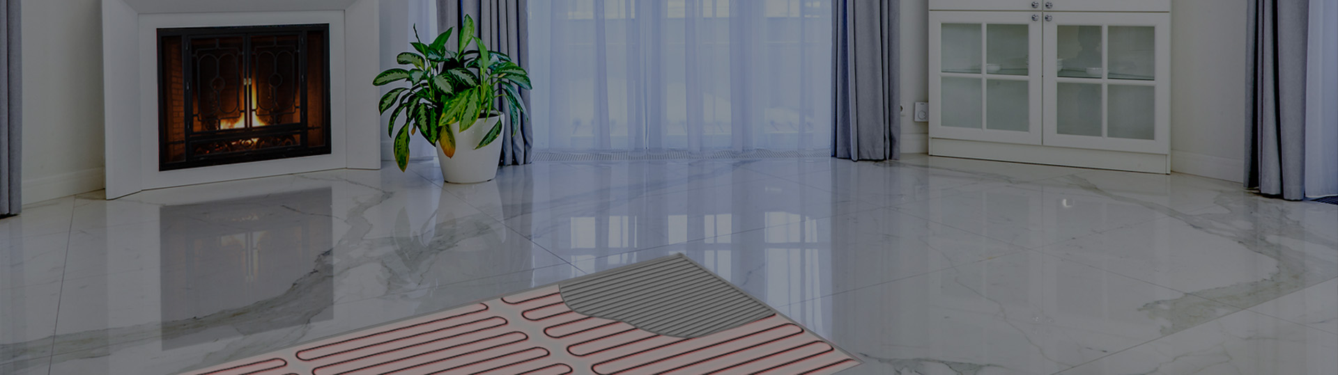 Radiant floor heating banner for the Cleveland, OH area