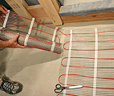 Keep the cable spacing at a minimum of 2-inches and run another row with the mat.